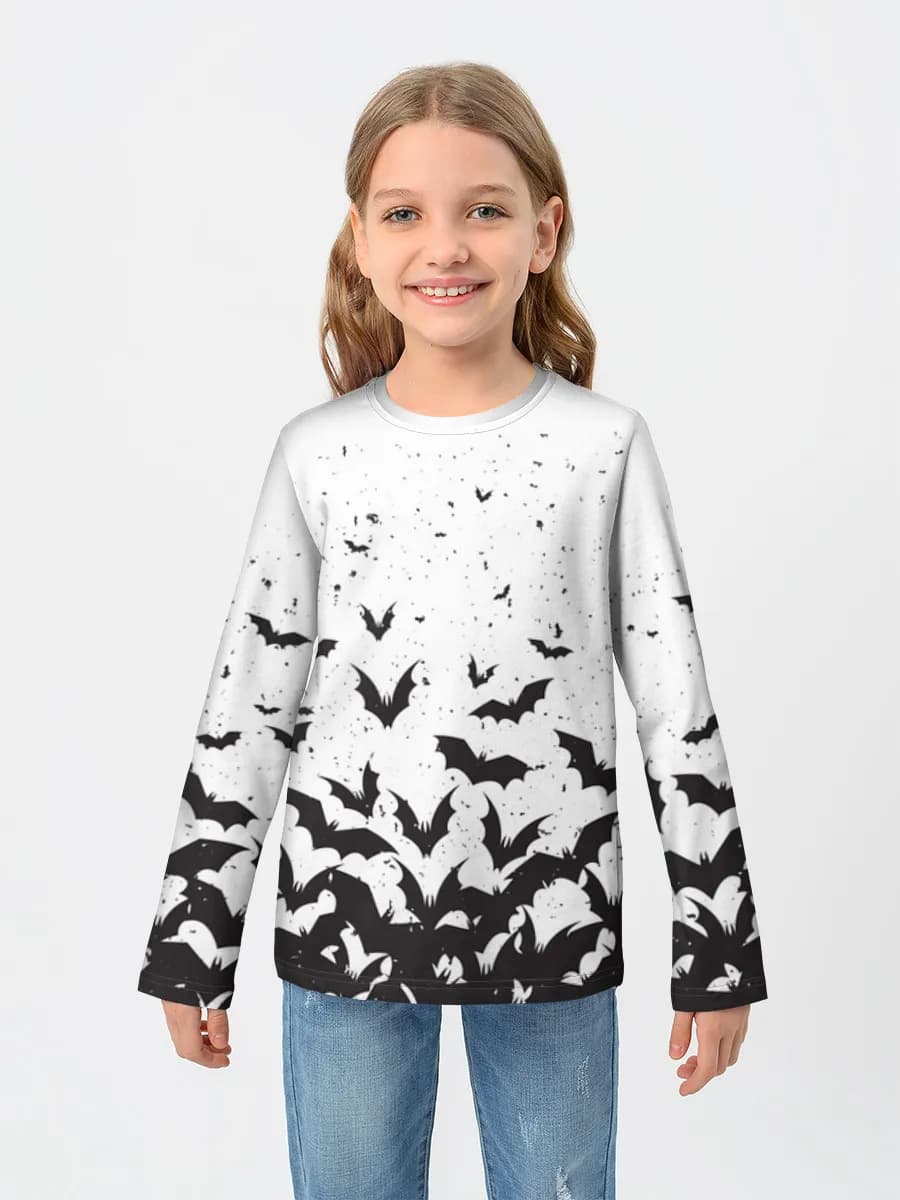 Children's cotton long sleeve shirt