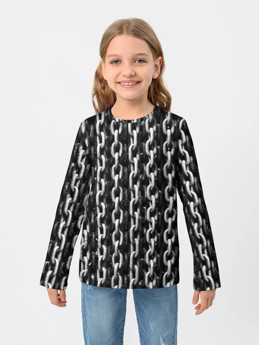 Children's cotton long sleeve shirt
