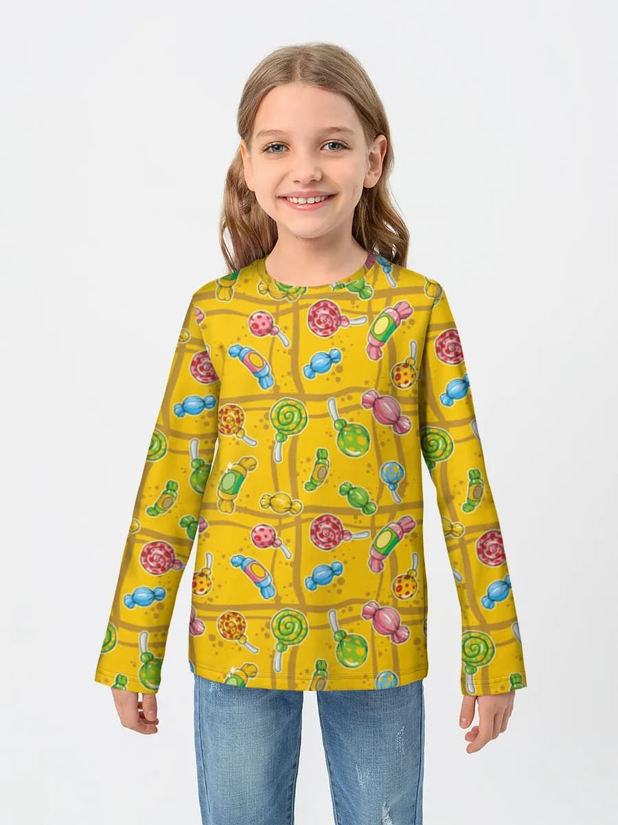 Camisa de manga larga de algodón para niños