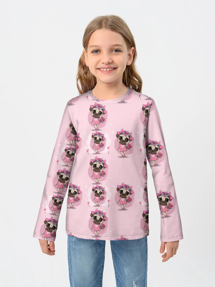 Children's cotton long sleeve shirt