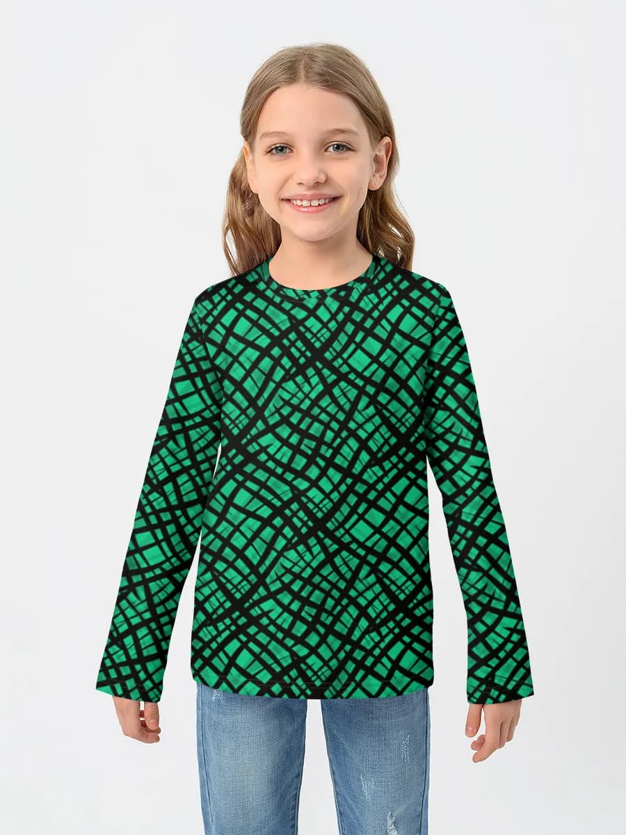 Children's cotton long sleeve shirt