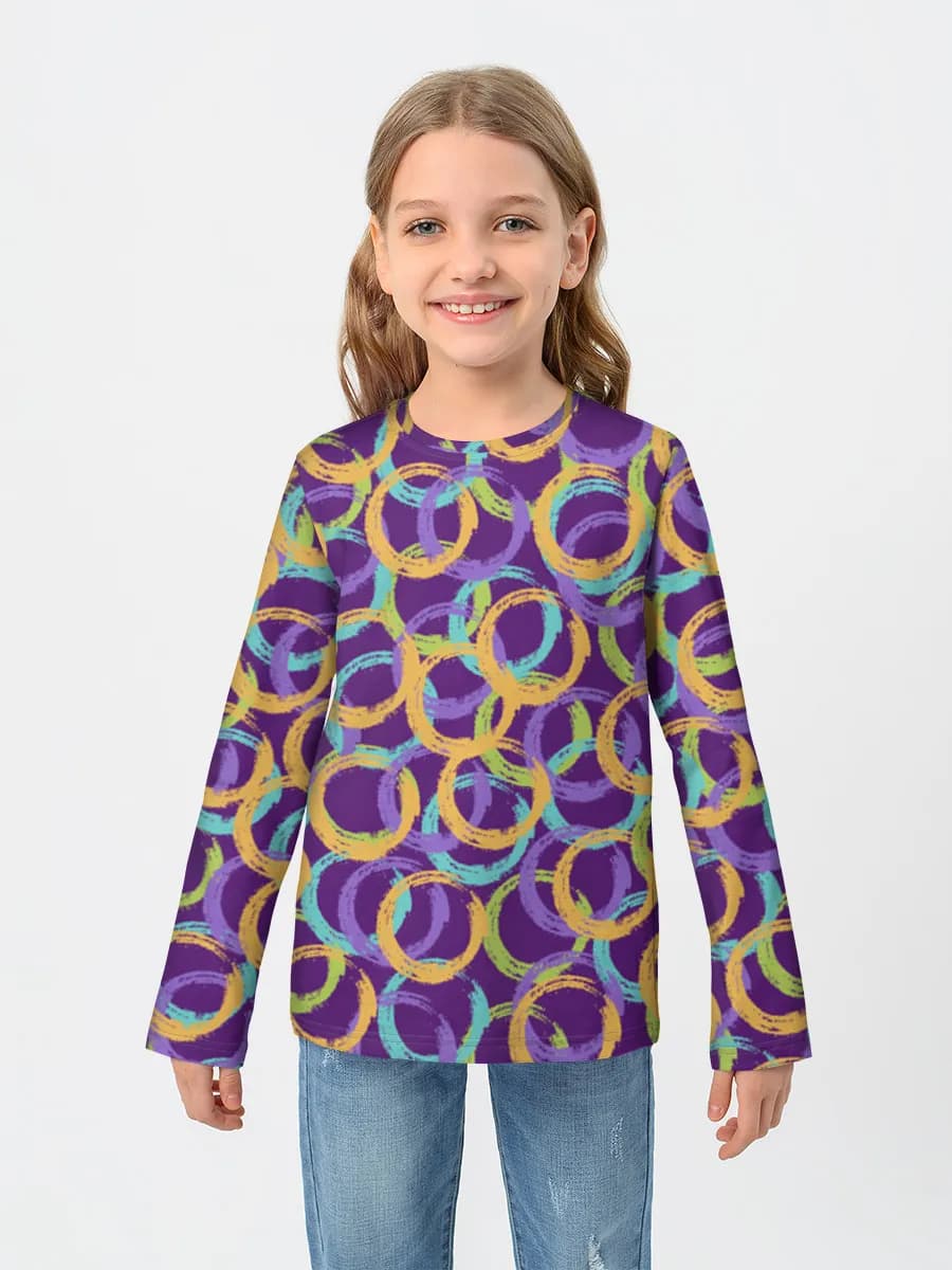 Children's cotton long sleeve shirt