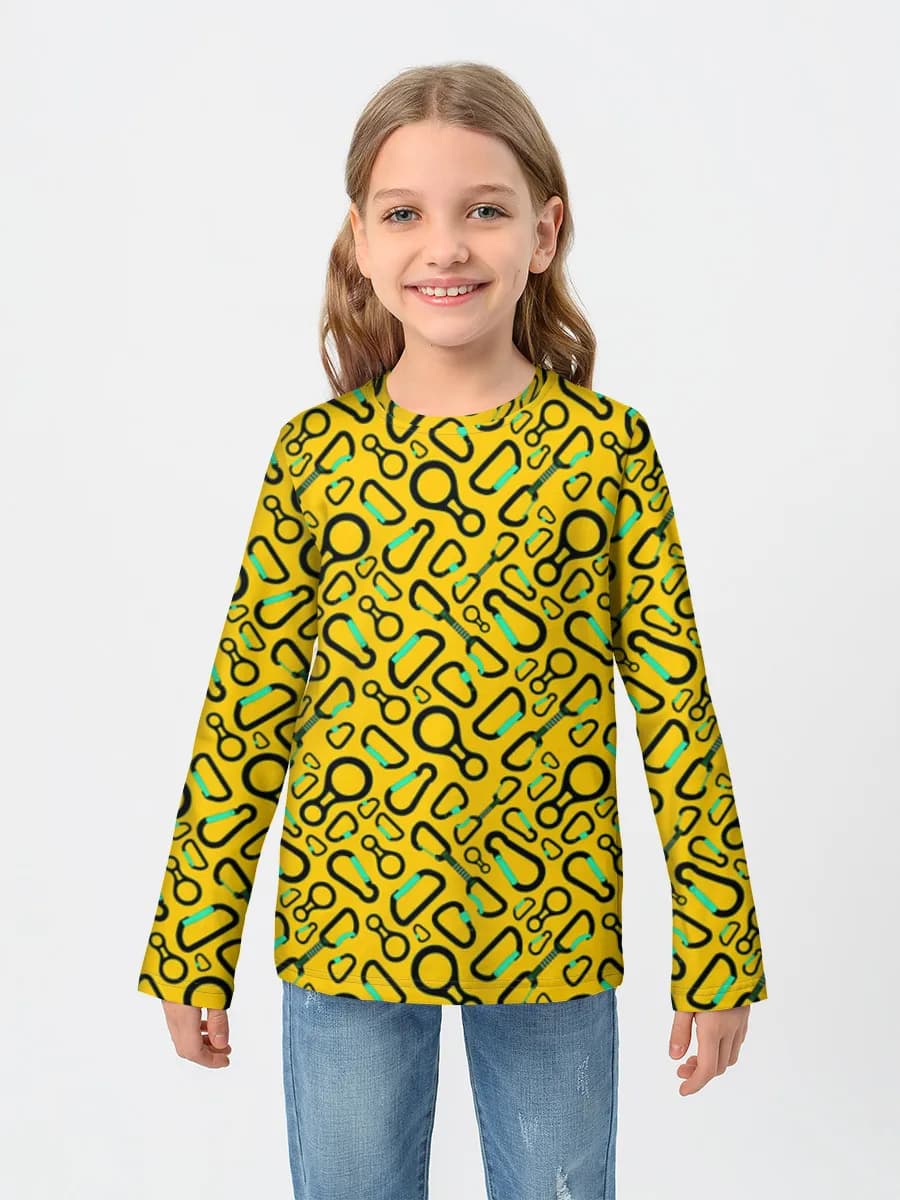 Camisa de manga larga de algodón para niños