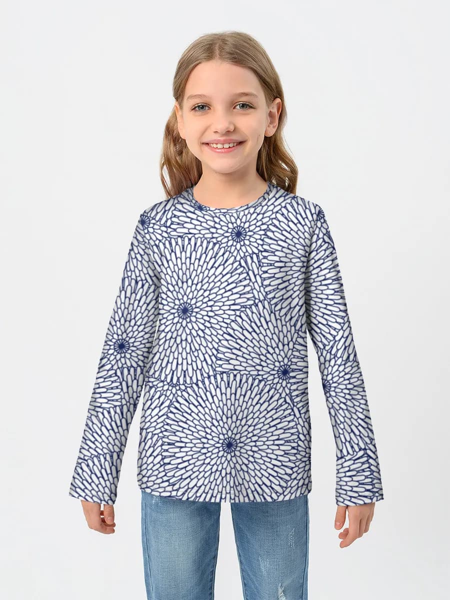 Children's cotton long sleeve shirt