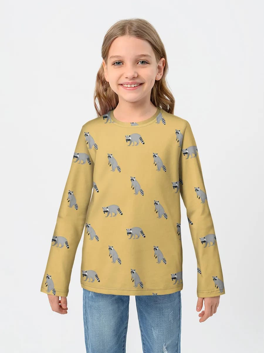 Children's cotton long sleeve shirt
