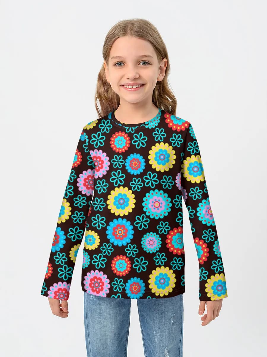 Children's cotton long sleeve shirt