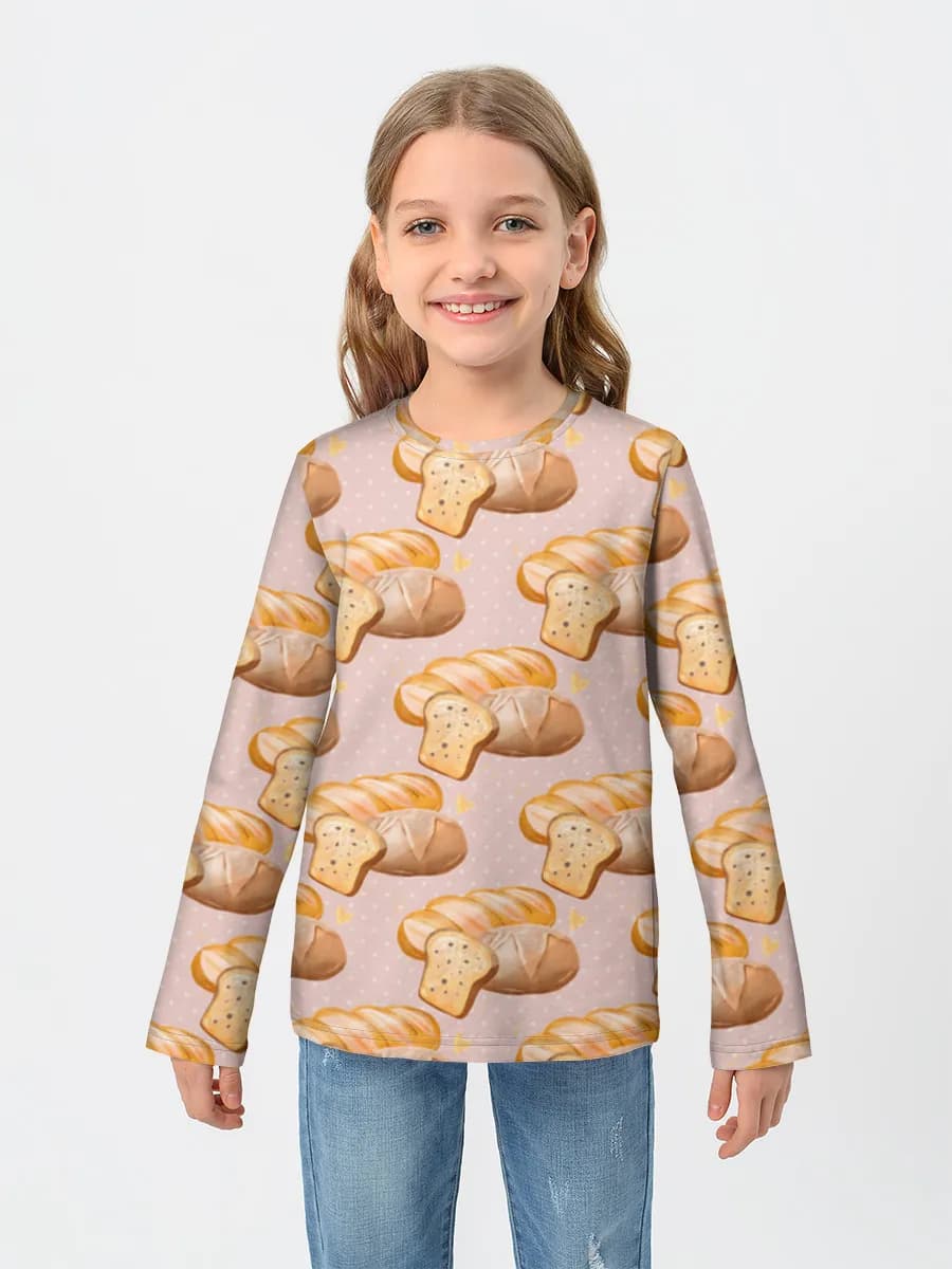 Children's cotton long sleeve shirt
