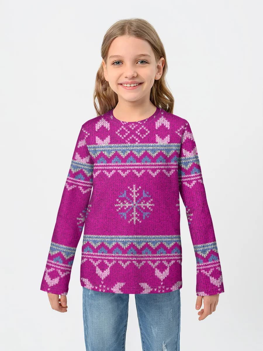 Children's cotton long sleeve shirt