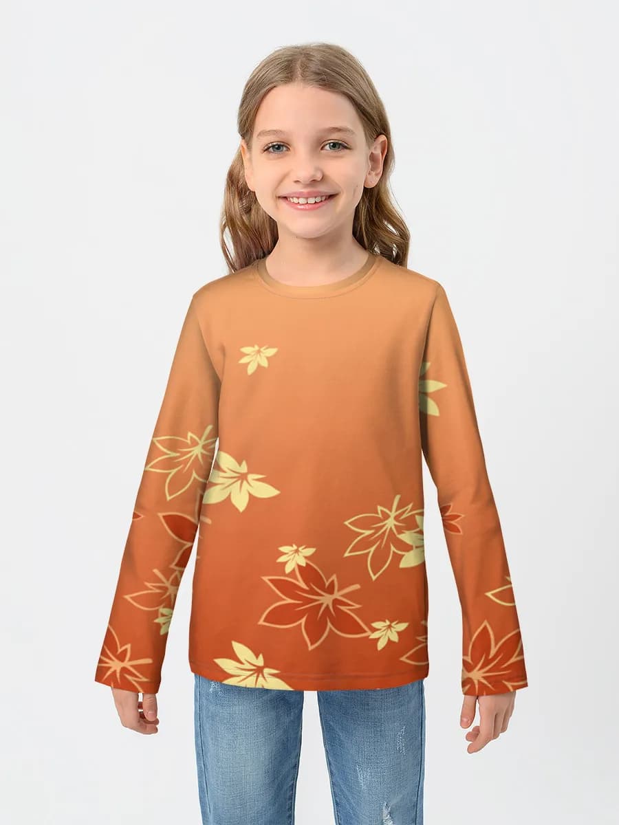 Children's cotton long sleeve shirt