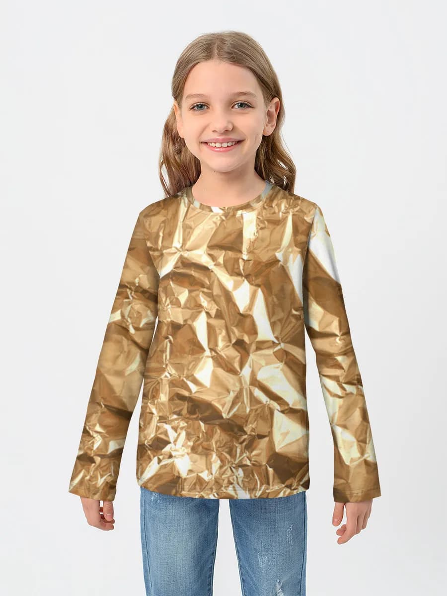 Children's cotton long sleeve shirt