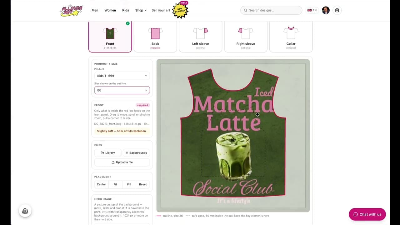 Introducing the Designer Studio: Put Your Art on the Whole Shirt