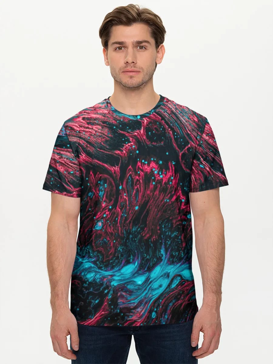 Neon Kosmische Fluid Art