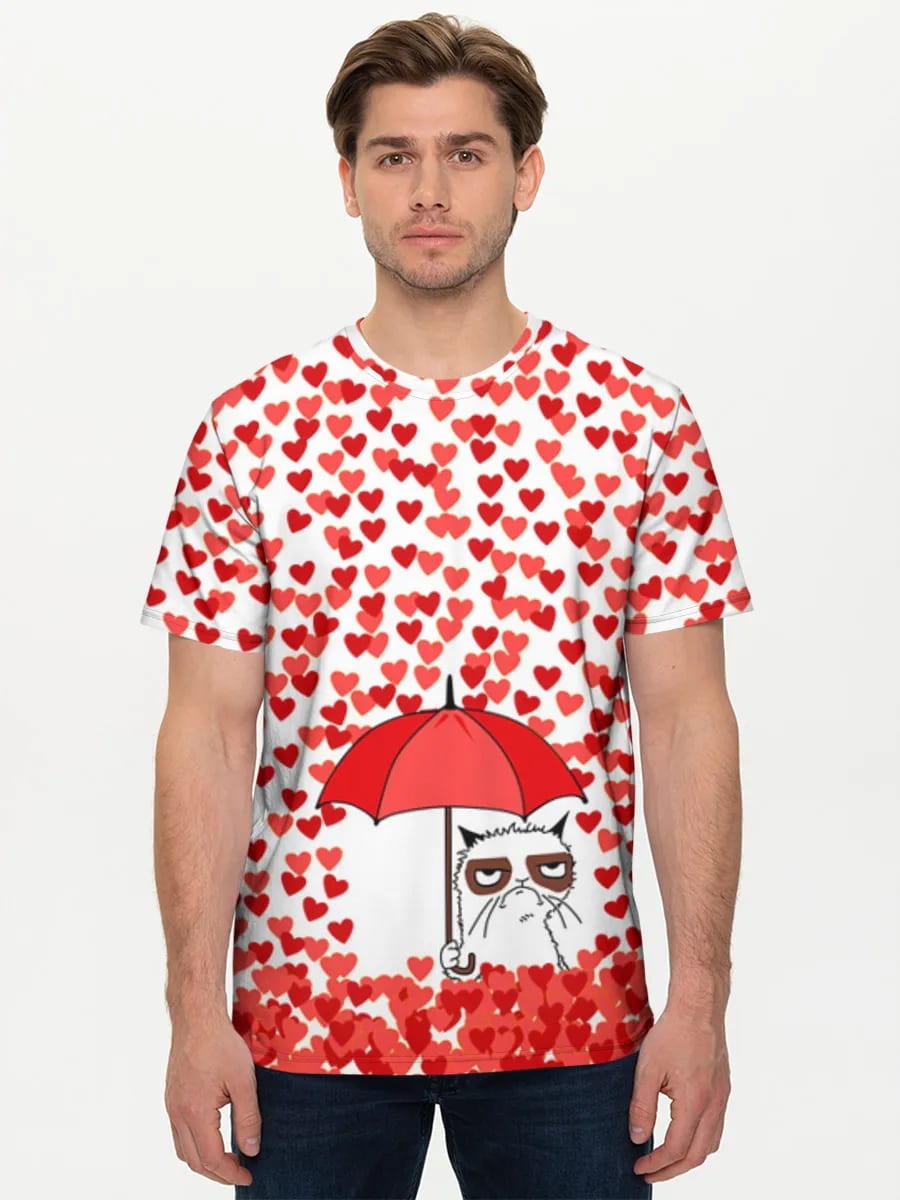 Grumpy Cat im Liebesregen