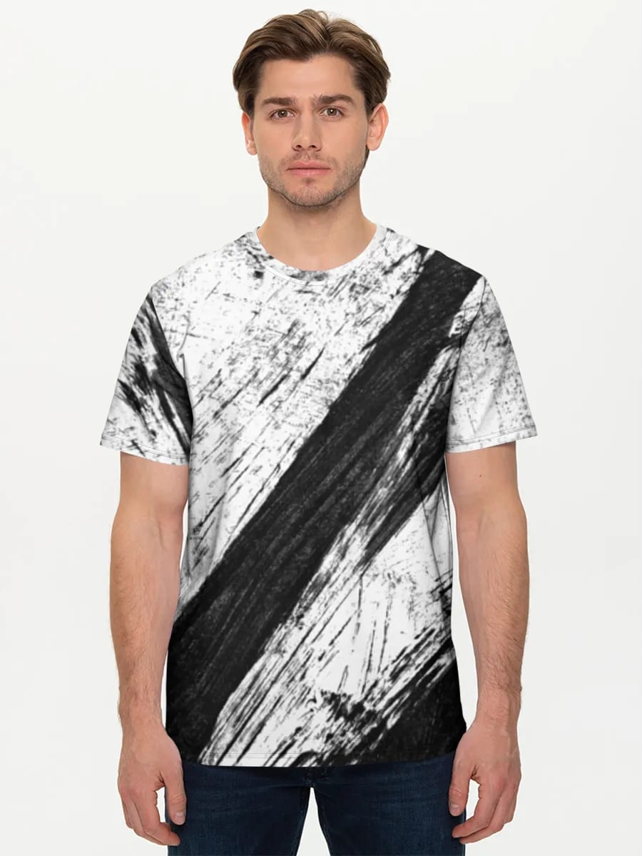 Abstrakte monochrome Pinselstriche