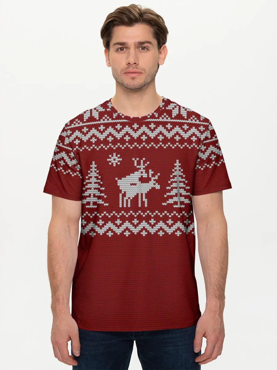 Frecher Rentier Strickpullover