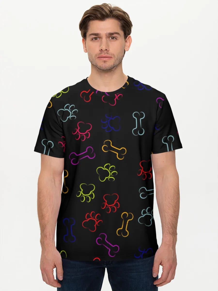 Neon Pfoten und Knochen