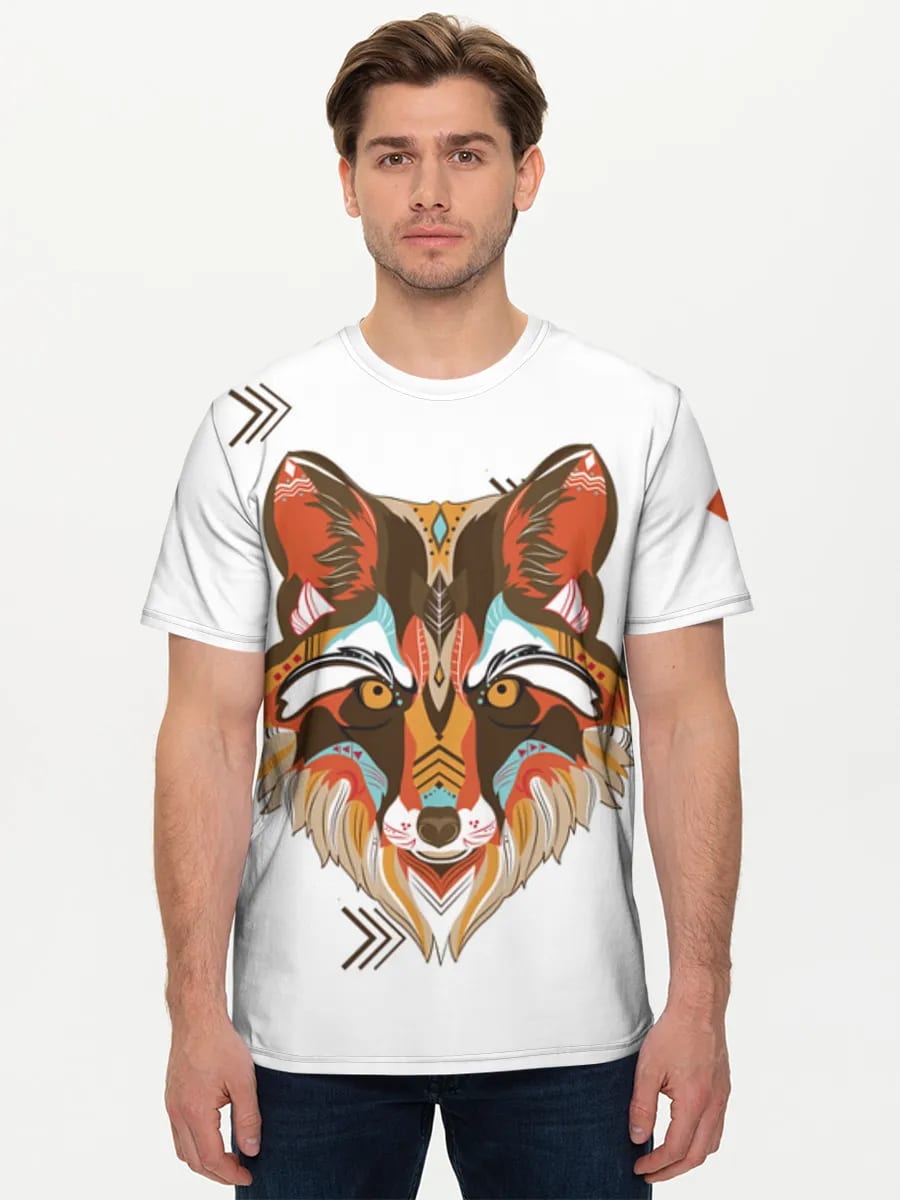 Geometrischer Tribal-Fuchskopf