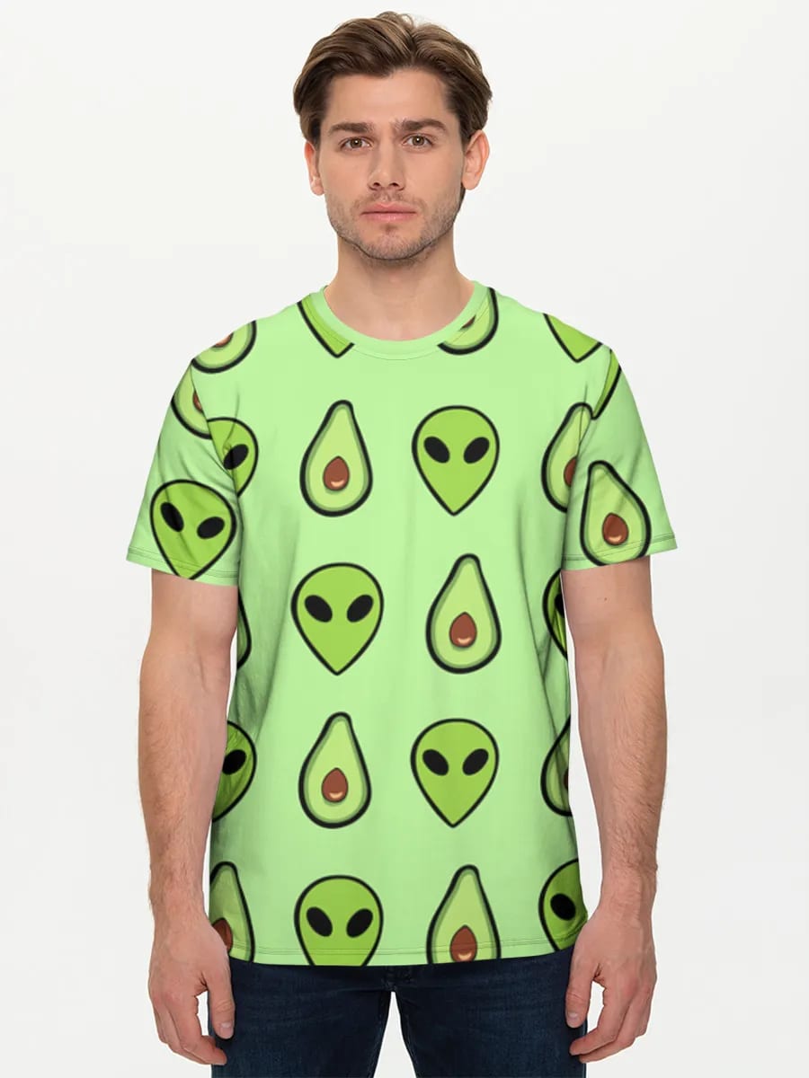 Alien Avocado Kritzeleien