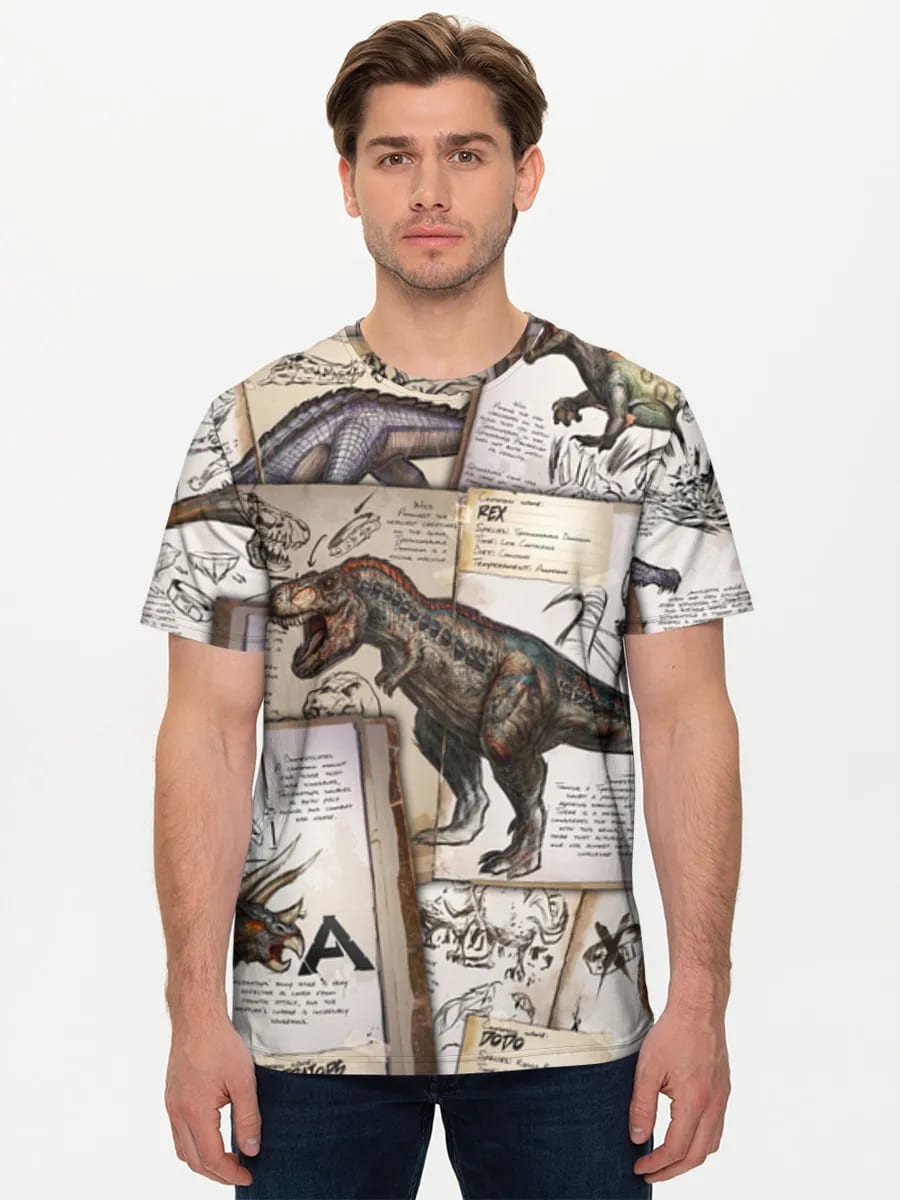 Dinosaurier-Feldnotizen-Collage