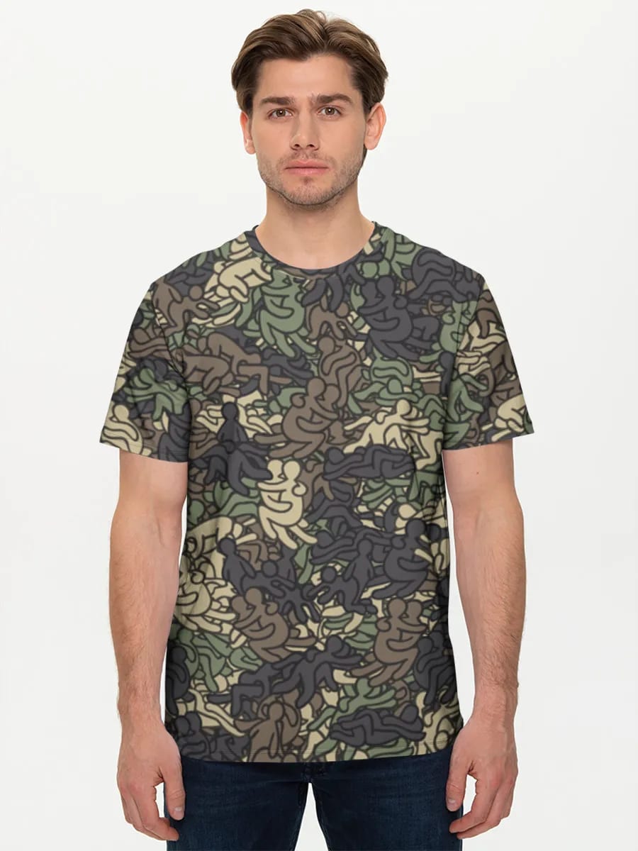 Abstrakte Camo-Figuren-Menge