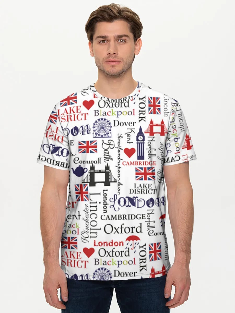 UK Reise-Typografie-Collage