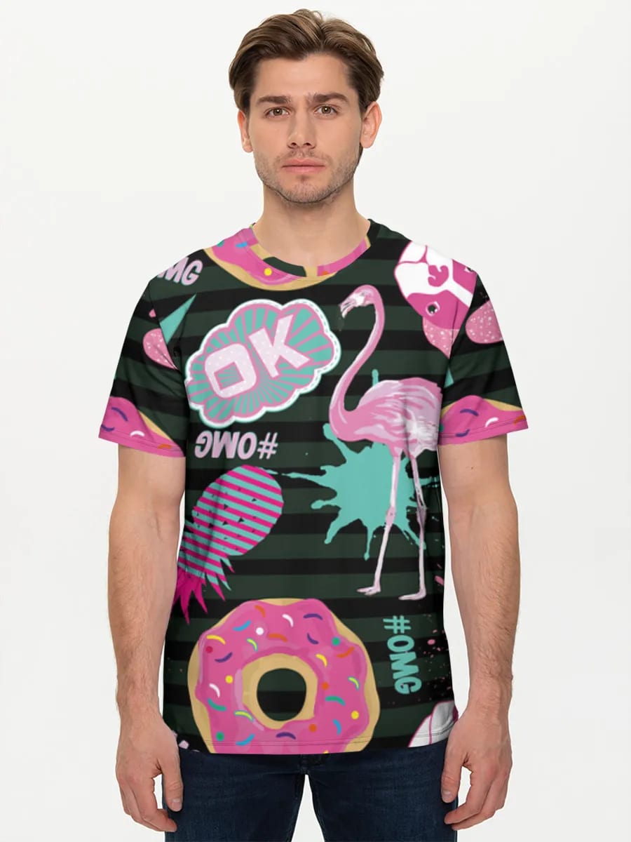 Neon Donuts und Flamingos