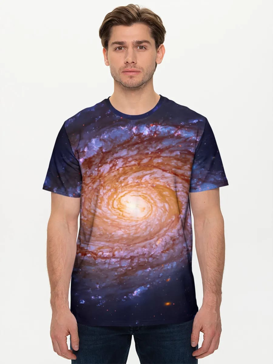 Leuchten der Spiralgalaxie