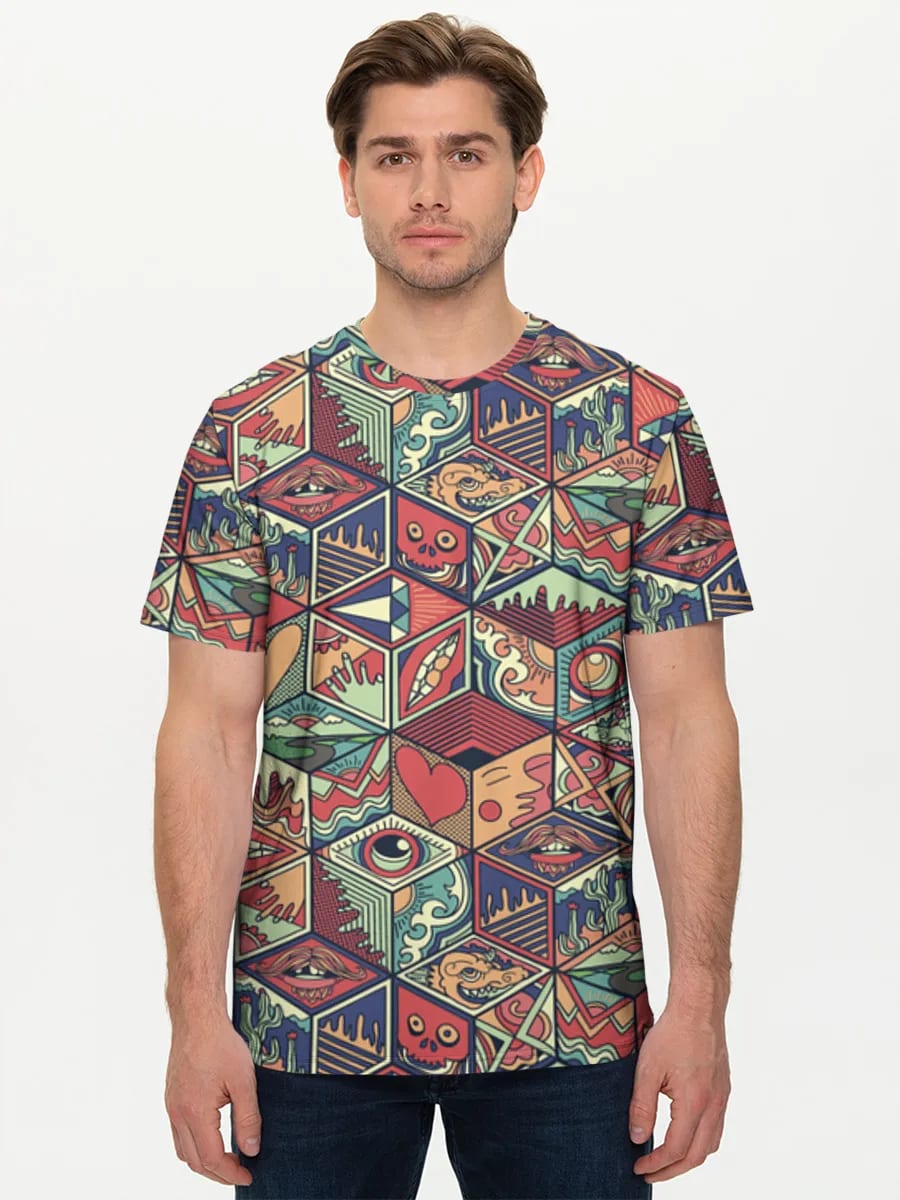 Psychedelische Geometrie-Icons