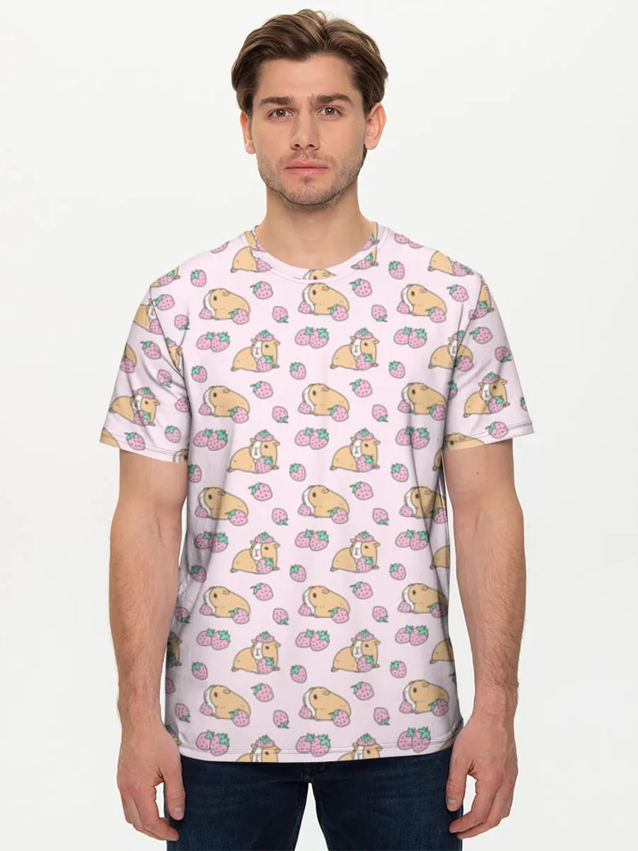 Meerschweinchen und Erdbeeren