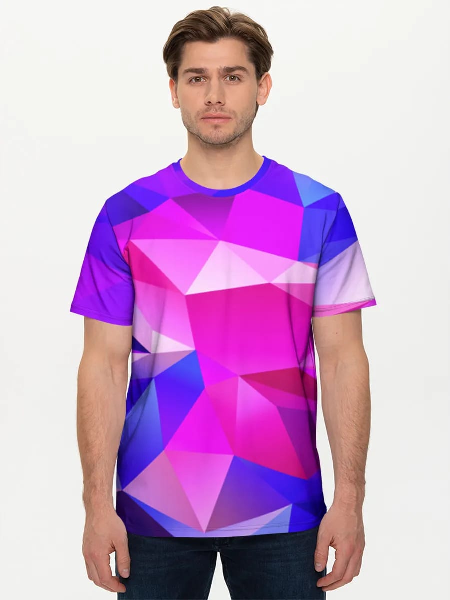Neon Polygon-Farbverlauf