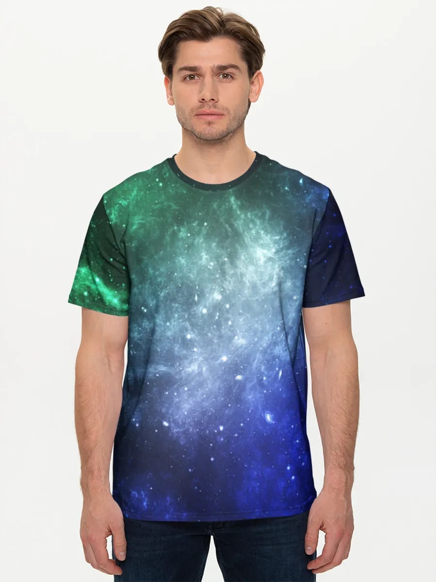 Blue Green Nebula Glow