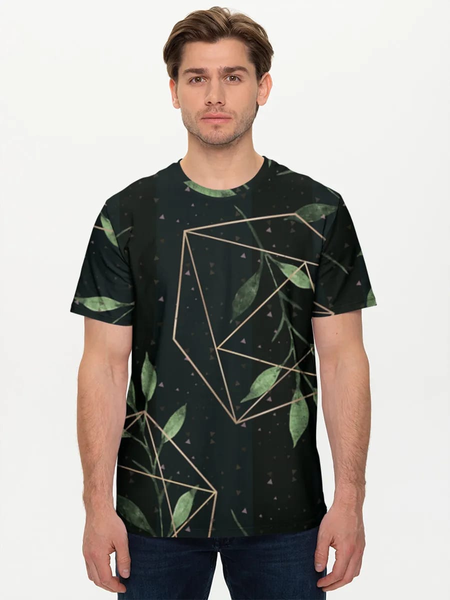 Botanische Geometrische Goldblätter