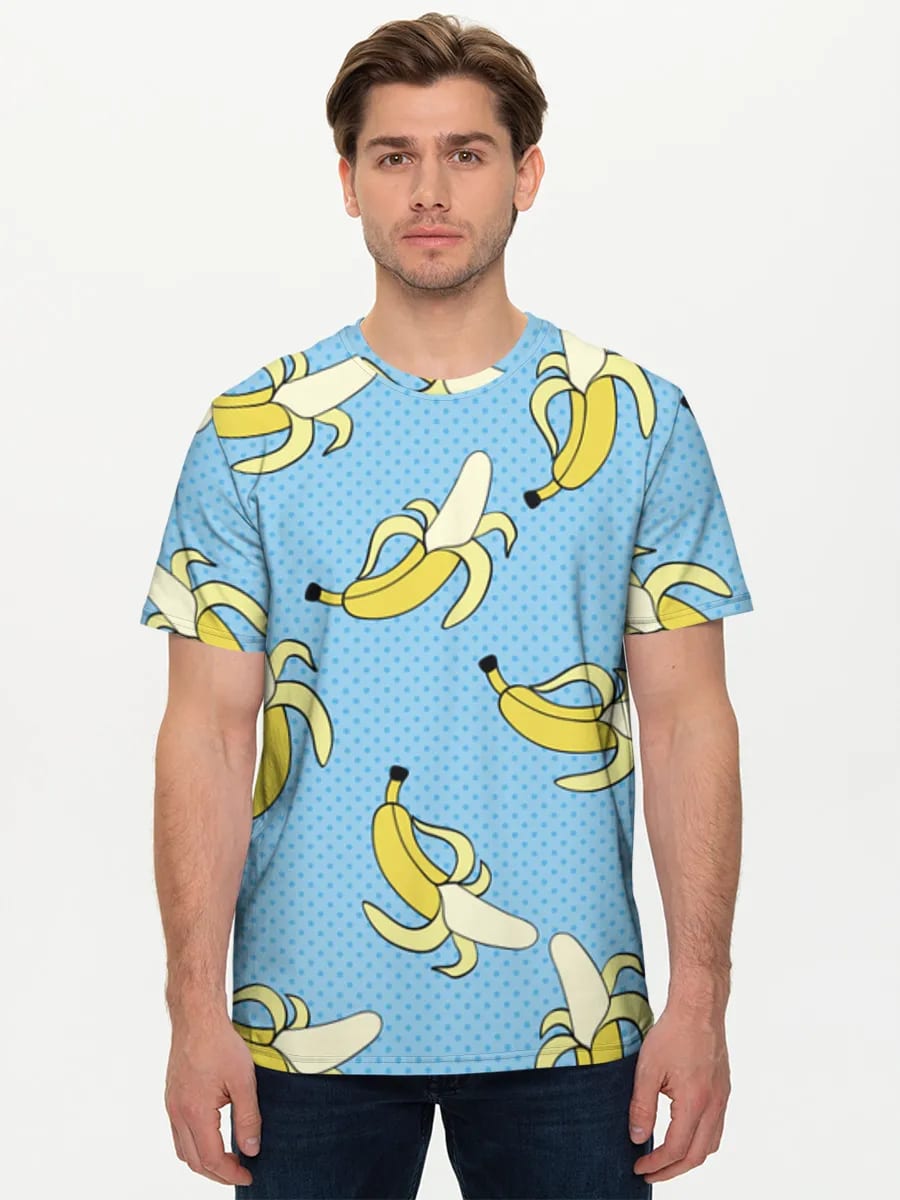 Verspielte Geschälte Bananen