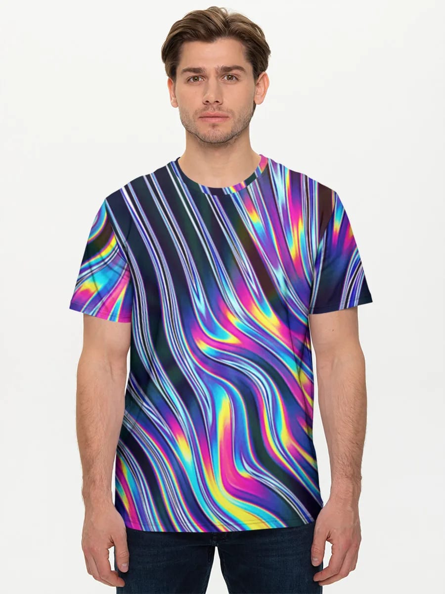Neon Regenbogen-Flüssigkeitswellen