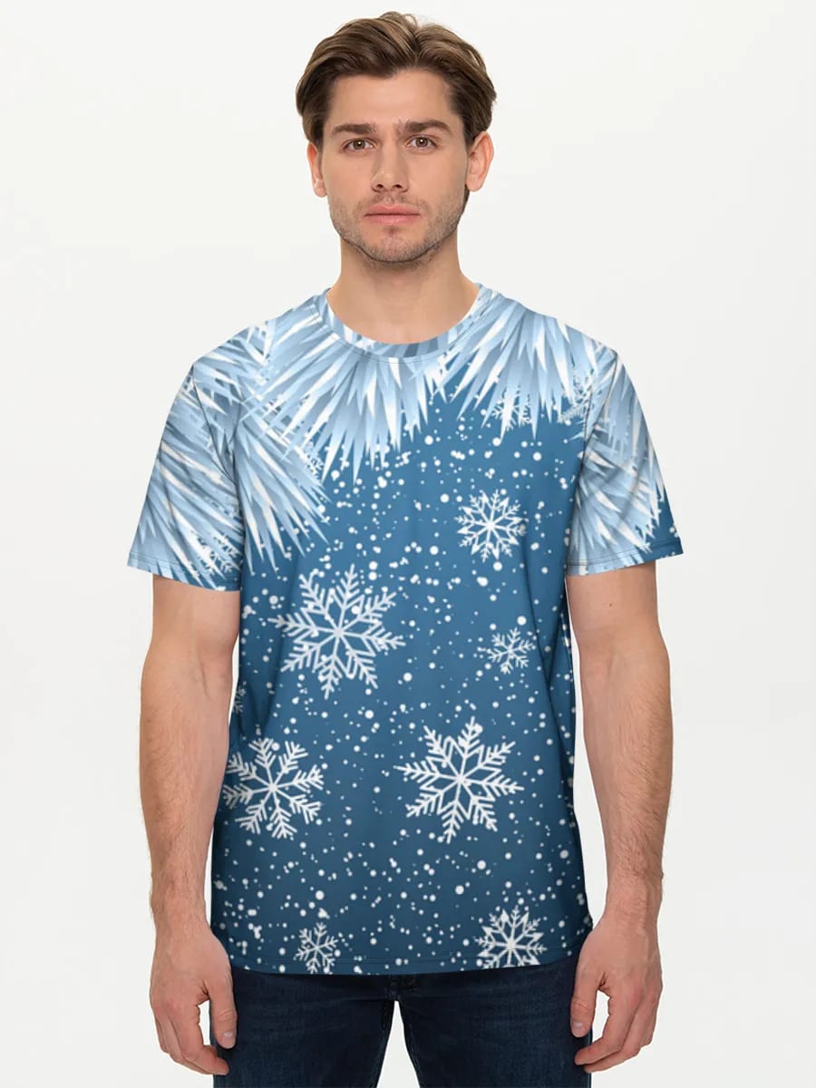 Frostiger Winter-Schneefall