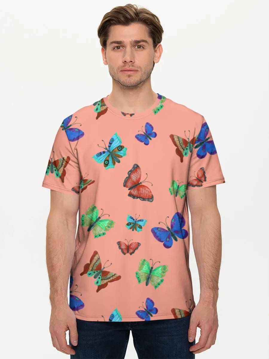 Bunte Aquarell-Schmetterlinge