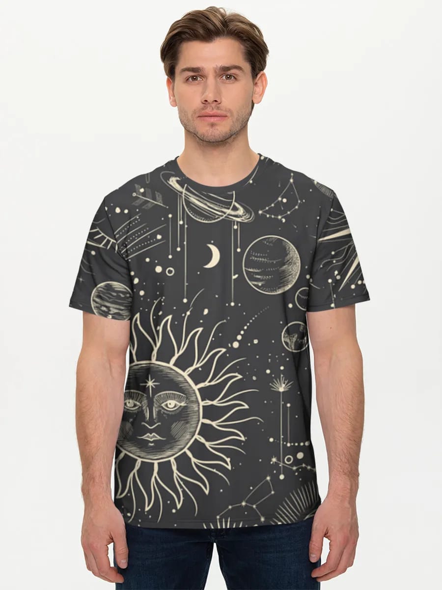 Mystische Sonne und Mond