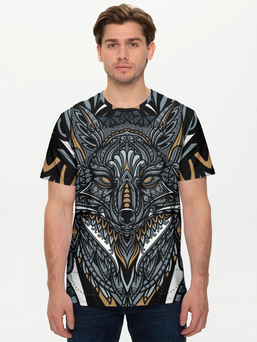 Ornamentaler Stammeswolf