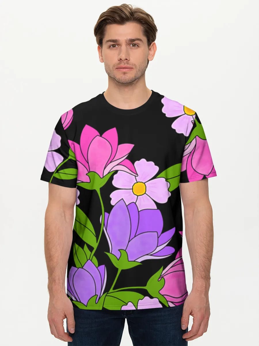 Pink Lila Wildblumen