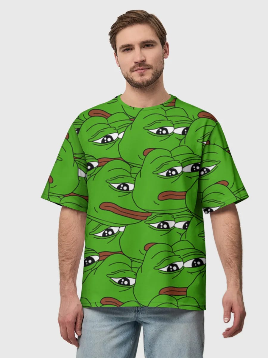 Collage meme de la grenouille triste