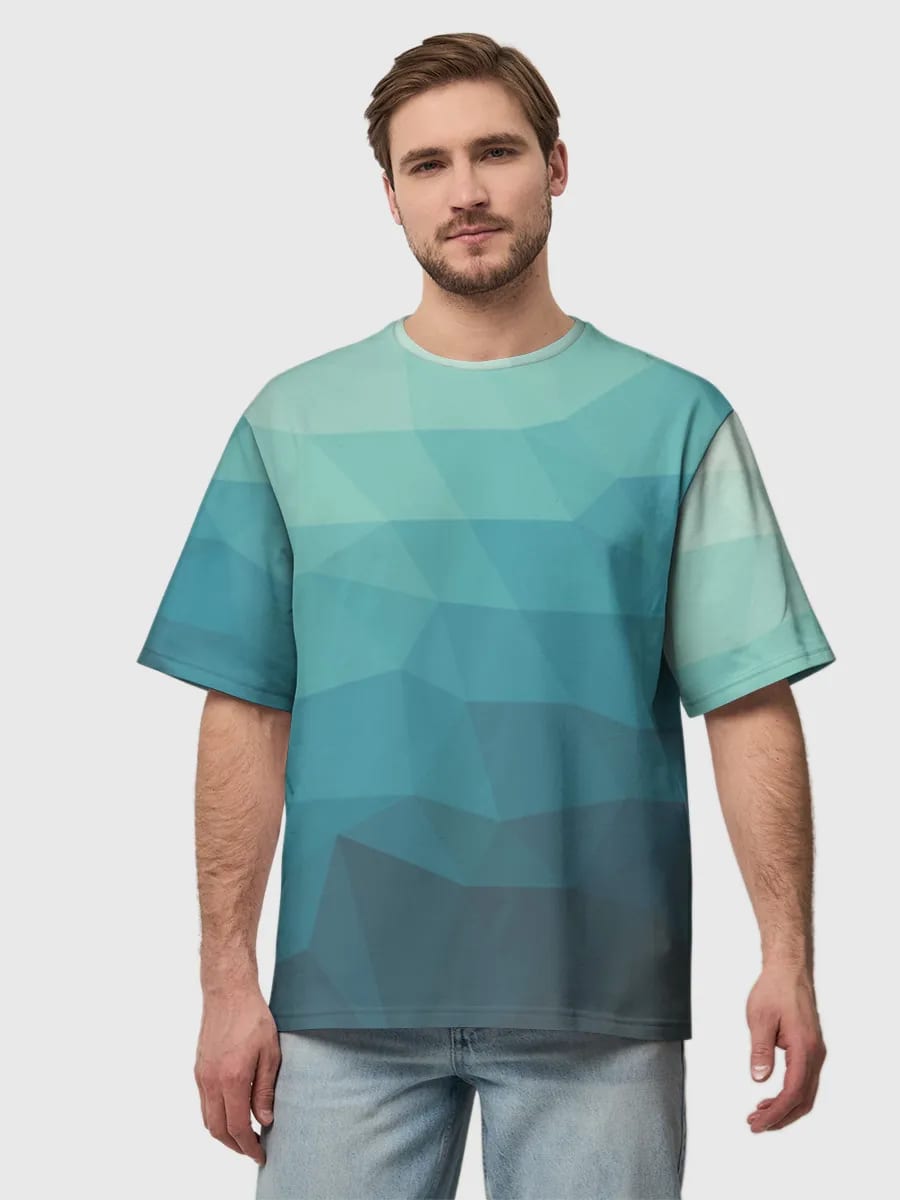 Dégradé Low Poly Turquoise