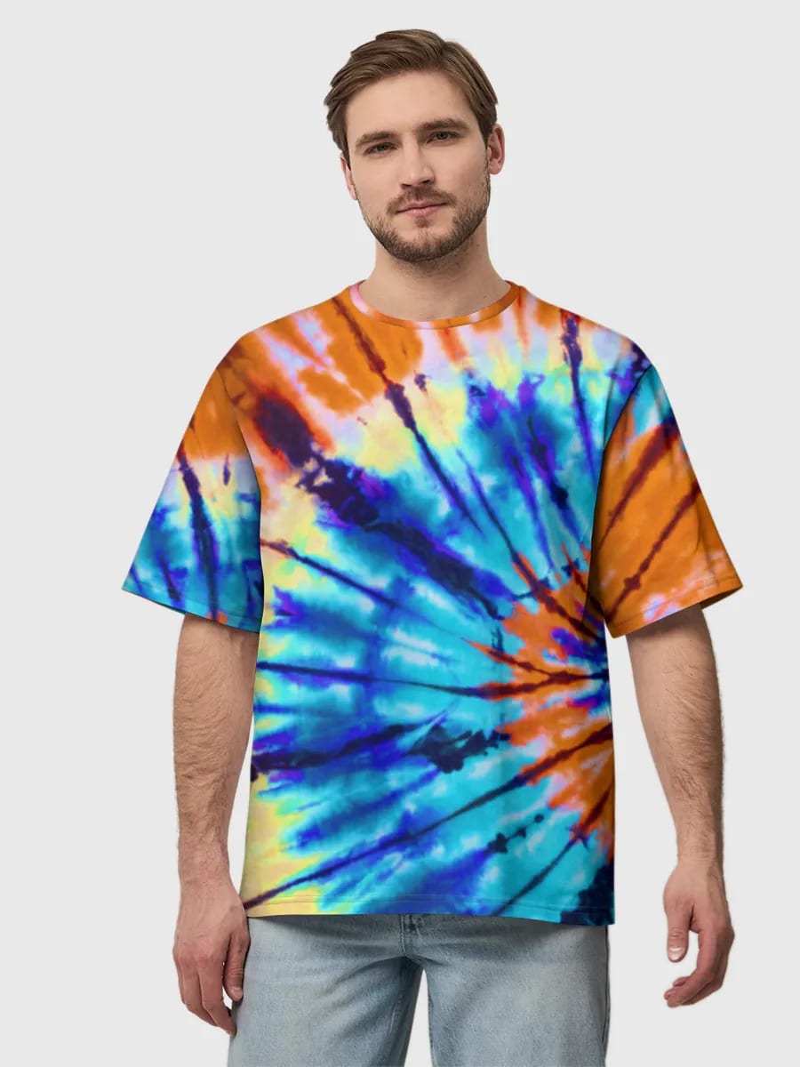 Tie-Dye Bleu et Orange