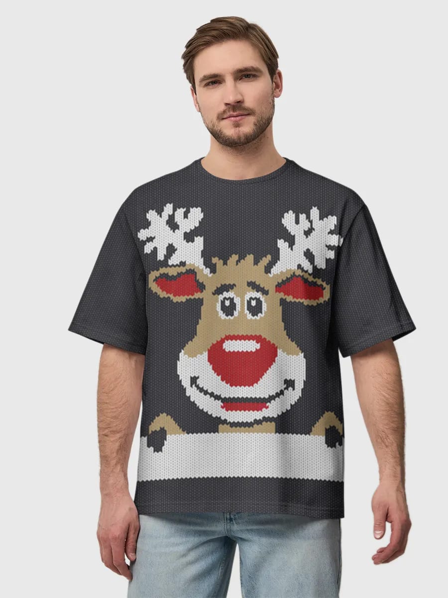 Peeking Reindeer Sweater