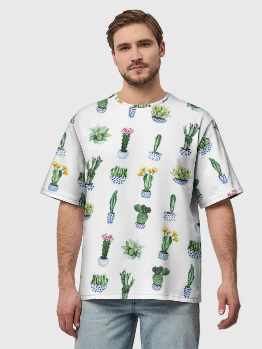 Cactus y suculentas en acuarela