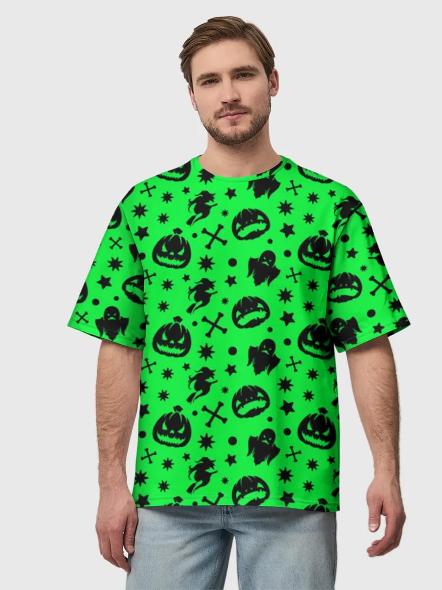 Halloween espeluznante en verde neón