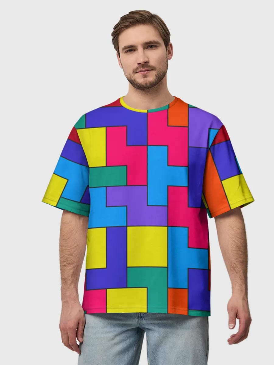 Neon Block-Geometrie