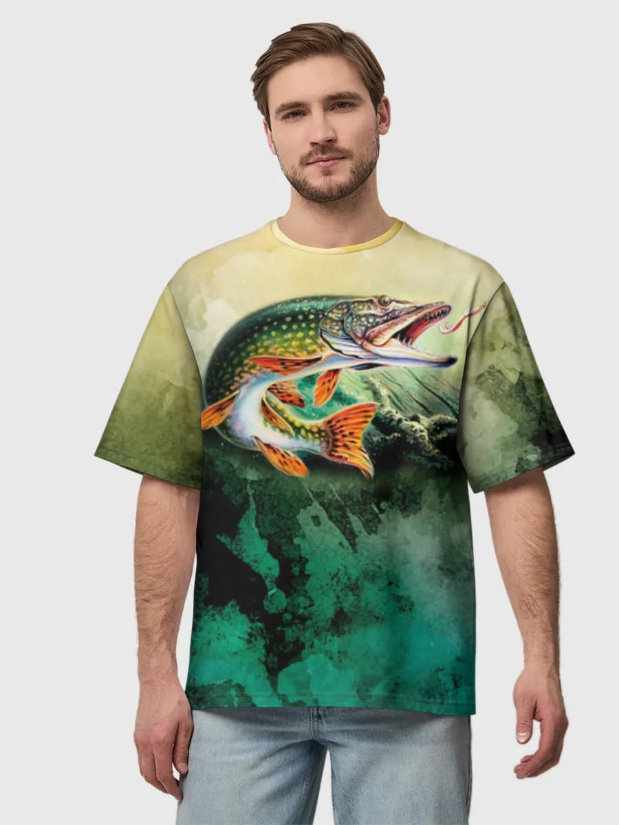 Attaque de Brochet Aquarelle
