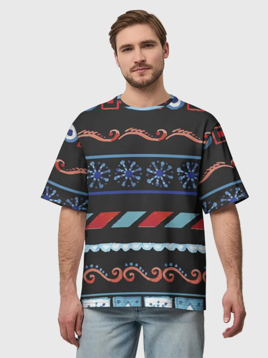 Folk Geometric Border Stripes