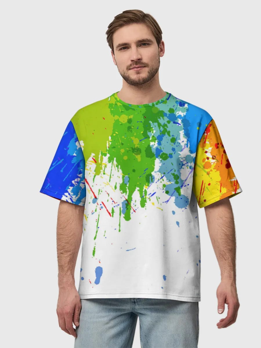 Rainbow Paint Splatter