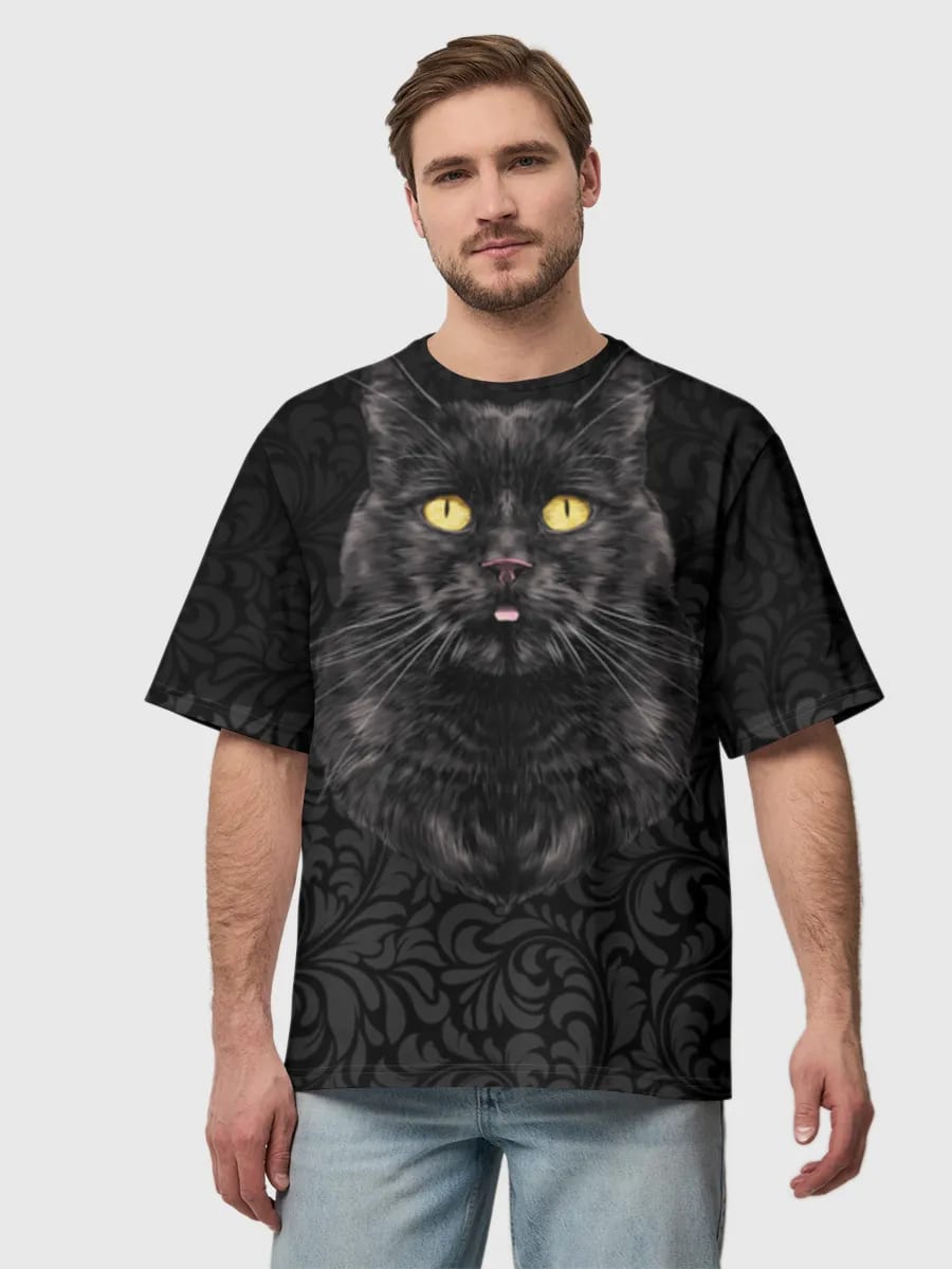 Gothic Schwarze Katze Porträt